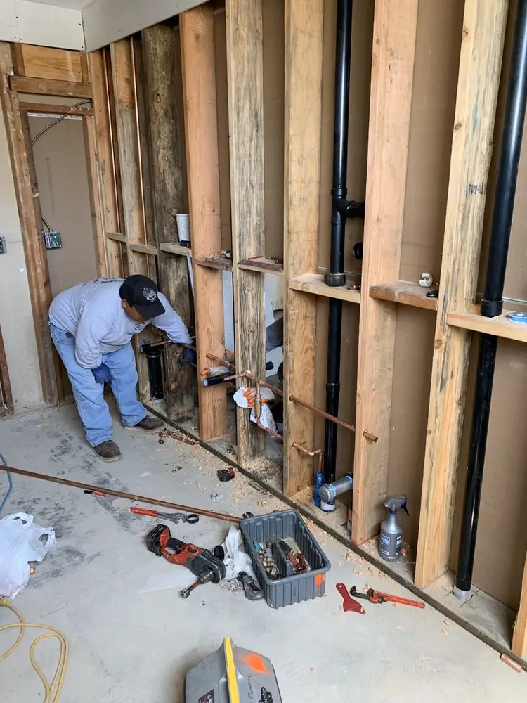 Commercial rough-in plumbing for Gas Line Repair in South Hanson